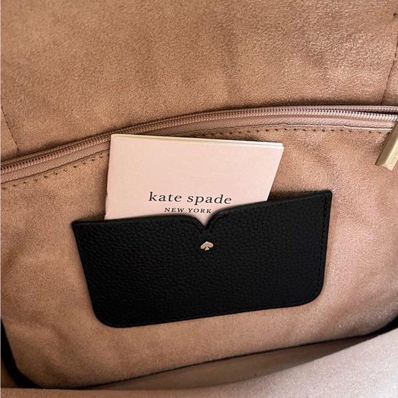 RESERVED FOR @michellyma Kate spade black pebble grain leather top tote preowned - Picture 11 of 16